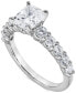 ფოტო #5 პროდუქტის Certified Lab Grown Diamond Cushion Bridal Set (3-3/8 ct. t.w.) in 14k Gold