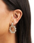 Accessorize crystal door knocker earrings in gold