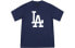 Фото #1 товара MLB 背部大标志直筒T恤 男女同款 藏青色 / Футболка MLB T 31TSS3931-07N
