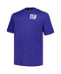 Men's Royal New York Giants Big and Tall Two-Hit Throwback T-shirt