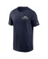 Фото #3 товара Men's College Navy Seattle Seahawks Infograph Lockup Performance T-shirt
