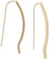 ფოტო #3 პროდუქტის Gold-Tone Drama Bar Threader Earrings