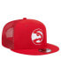 Фото #2 товара Men's Red Atlanta Hawks Evergreen Meshback 9FIFTY Snapback Hat