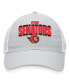 ფოტო #3 პროდუქტის Men's Heather Gray, White Ottawa Senators Team Trucker Snapback Hat