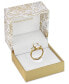 ფოტო #3 პროდუქტის Gold-Plate Emerald-Crystal Triple Stone Ring, Created for Macy's