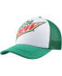 ფოტო #1 პროდუქტის Men's White, Green Mountain Dew Foam Trucker Adjustable Hat