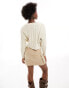 Фото #3 товара Monki cable knit cardigan in cream