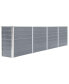 Фото #2 товара Raised Garden Bed 126"x15.7"x30.3" Galvanized Steel Gray