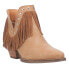 Dingo Fine N' Dandy Fringe Studded Snip Toe Cowboy Womens Brown Casual Boots DI