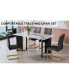 Фото #3 товара Table & 4 Black PU Chairs with Gold Legs