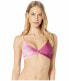 Jonathan Simkhai 274079 Womens Ombre Tie Front Bikini Top Pink Size Large