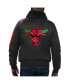 ფოტო #3 პროდუქტის Men's x Ty Mopkins Black Chicago Bulls Black History Month Satin Full-Zip Jacket