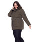 ფოტო #3 პროდუქტის Plus Size Kootney Mid-Length Parka Coat