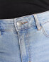 Pull&Bear high waisted flared jeans in mid blue