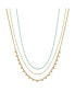 Фото #1 товара Unwritten 14K Gold Flash Plated 3-Pieces Layered Chain Necklace Set