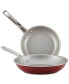 2-Pc. Porcelain Enamel Non-Stick Skillet Set