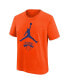 ფოტო #1 პროდუქტის Brand Big Boys and Girls Orange New York Knicks Essential Jumpman Logo T-Shirt