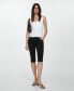 ფოტო #2 პროდუქტის Women's Decorative Stitching Slim Capri Jeans