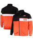 Фото #1 товара Men's Black, Orange Phoenix Suns Big and Tall Pieced Body Full-Zip Track Jacket