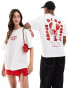 Фото #4 товара Jack & Jones oversized t-shirt with lobster backprint in white