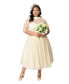 Фото #1 товара Plus Size Ivory Chiffon Lille Wedding Dress