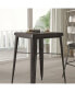 Фото #3 товара Retta Patio Dining Table With Metal Frame And Square Top