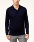 Фото #1 товара Men's Merino Wool Blend Polo Sweater, Created for Macy's