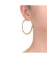 14K Gold Plated Large Open Hoop Earrings