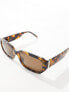 Фото #7 товара River Island rectangle sunglasses in brown