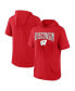 ფოტო #2 პროდუქტის Men's Red Wisconsin Badgers Outline Lower Arch Hoodie T-shirt