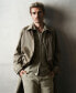Фото #3 товара Men's Zipper Linen Jacket