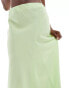 Фото #2 товара Vero Moda seam detail fluid maxi skirt in lime green