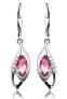 Luxury silver earrings with zircons SVLE0059SH8R200