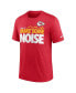 ფოტო #3 პროდუქტის Men's Heathered Red Kansas City Chiefs Local Tri-Blend T-shirt