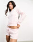 Фото #2 товара Boux Avenue heart plush top and short lounge set in baby pink