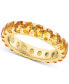 ფოტო #1 პროდუქტის EFFY® Citrine Oval Eternity Band (3-1/4 ct. t.w) in 14k Gold