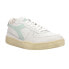 Фото #2 товара Diadora Mi Basket Row Cut Lace Up Mens White Sneakers Casual Shoes 176282-C9598