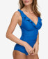 Фото #2 товара Ruffle Plunge Underwire Tummy Control One-Piece Swimsuit, Created for Macy's