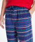 ფოტო #4 პროდუქტის Men's Fleece Pajama Pants, Created for Macy's