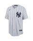 ფოტო #3 პროდუქტის Men's New York Yankees Coop Derek Jeter Player Replica Jersey