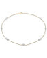 ფოტო #1 პროდუქტის Cultured Freshwater Pearl (3mm) Station Anklet Bracelet