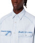 ფოტო #3 პროდუქტის Men's Button-Down Denim Shirt