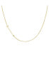 Фото #1 товара Zoe Lev 14K Gold Asymmetrical Initial and Bezel Necklace