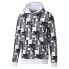 Фото #1 товара Puma Power Aop Hoodie Fl Big Tall Mens White Casual Outerwear 67217502