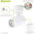 Фото #6 товара linovum TENJO Wall Spotlight Ceiling White Round with GU10 LED 6 W Warm White - 230 V Ceiling Spotlight Indoor Swivelling for Indoor Use