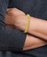 ფოტო #2 პროდუქტის Men's Double Curb Link Bracelet in 10k Gold