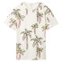 TOM TAILOR Oversize Artwork short sleeve T-shirt Off White Colorful Palm Design, 152 см - фото #2