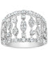 ფოტო #3 პროდუქტის Diamond Openwork Statement Ring (1 ct. t.w.) in 10k White Gold