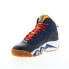 Фото #7 товара Fila MB 1BM01865-410 Mens Blue Leather Lace Up Athletic Basketball Shoes