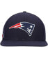 ფოტო #3 პროდუქტის Men's Navy New England Patriots Logo Snapback Hat